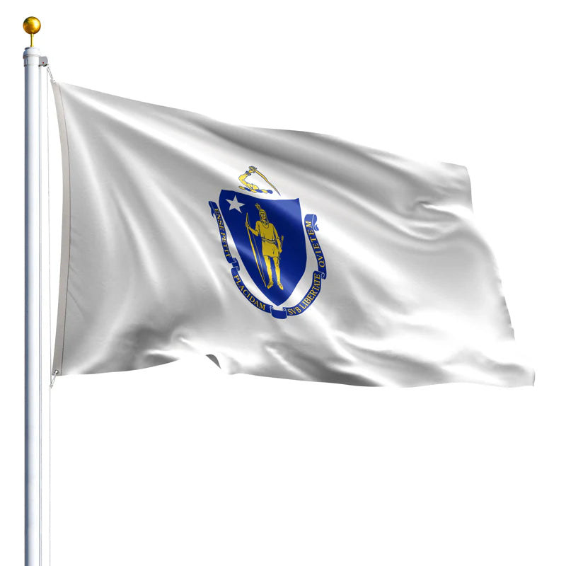 Massachusetts State Flag - 100% Made in USA