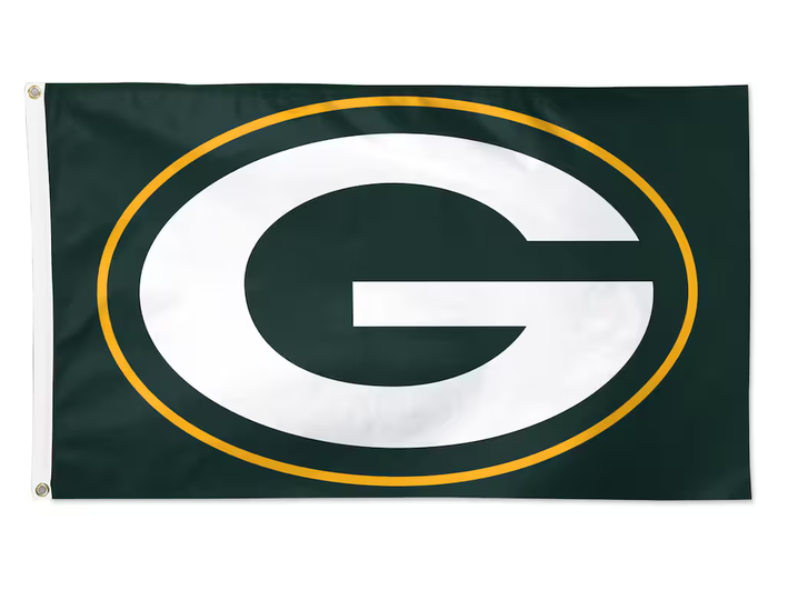 Green Bay Packers Logo Flag Heavy-Duty Nylon