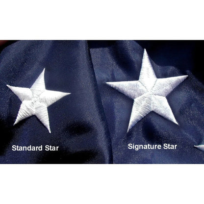 3' X 5' Signature Series United States Flag, Premium Nylon - 100% Made in USA