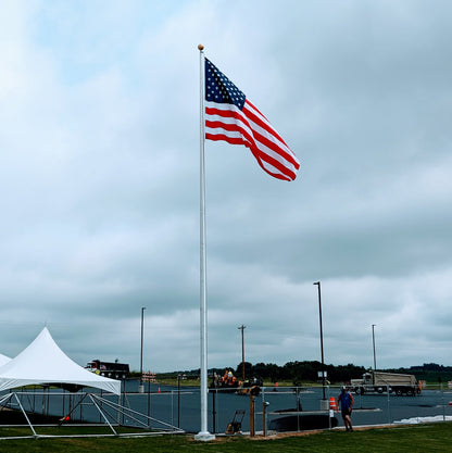 50' External Halyard Aluminum Flagpole - Continental Series