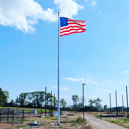 50' Internal Halyard Aluminum Flagpole - Independence Series - 10" x .188"