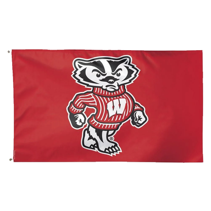 Wisconsin Badgers Bucky Flag Heavy-Duty Nylon