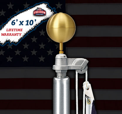 30' Commander Flagpole - 100% Made in USA