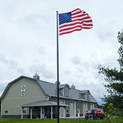 30' Tapered Aluminum Flagpole - 5"