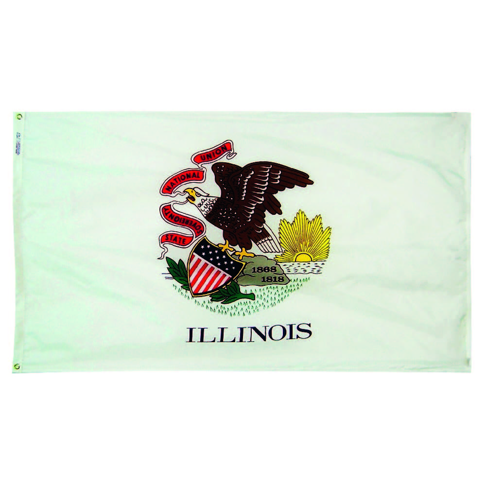 Illinois State Flag - 100% Made in USA