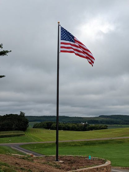 30' Tapered Aluminum Flagpole - 5"