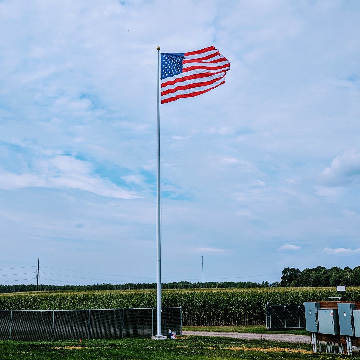 60' External Halyard Aluminum Flagpole - Continental Series