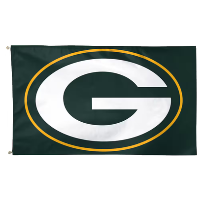 Green Bay Packers Logo Flag Heavy-Duty Nylon