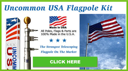 20' Telescoping Flagpole Kit - 100% Made in USA
