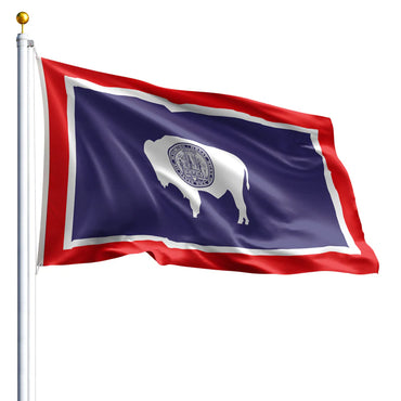 Wyoming State Flag - 100% Made in USA