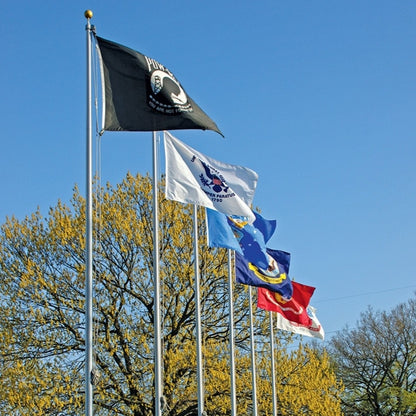 Telescoping Flagpoles Veterans Park Kit