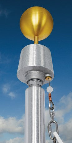 80' Tapered Aluminum Flagpole - Internal